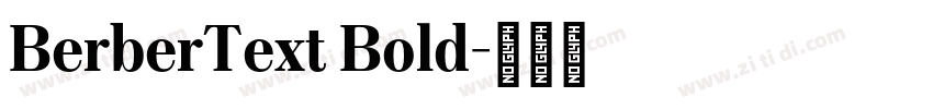 BerberText Bold字体转换
